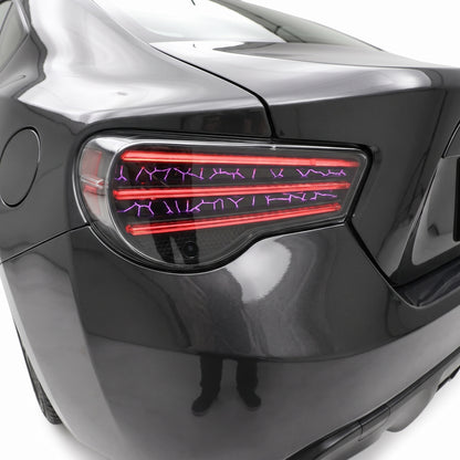 Toyota 86 1st Gen (2012 - 2020) LED Tail Lights LH + RH installed close-up