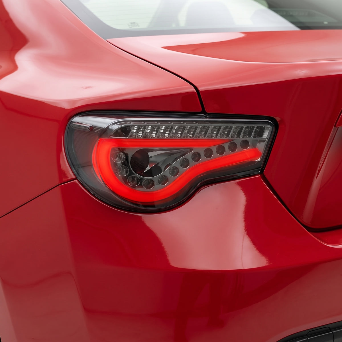 Toyota 86 1st Gen (2012 - 2021) Smoked Full LED 3D Stripe Bar Tail Lights LH + RH installed