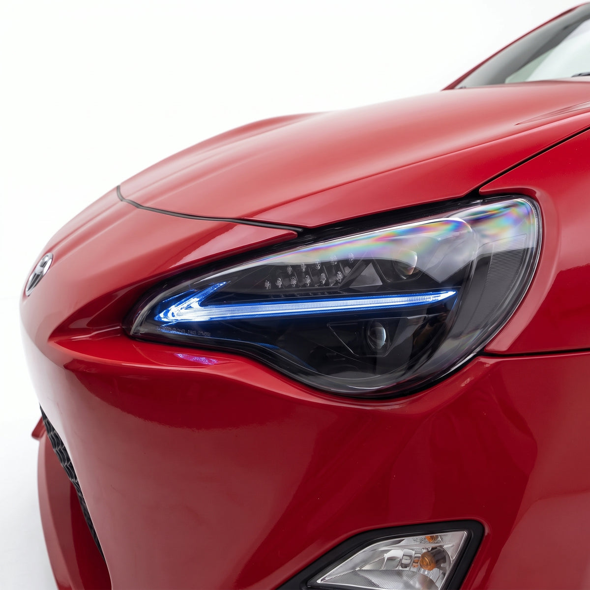 Toyota 86 GT86 (2012 - 2021) Sequential Projector Headlights LH + RH installed close-up
