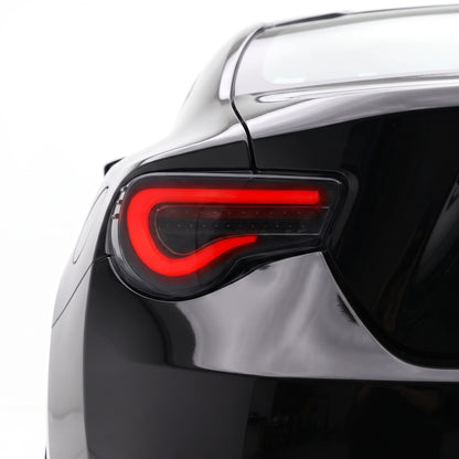 Toyota 86 GT86 (2012 - 2021) Sith Sequential Smoked Tail Lights LH + RH installed close-up