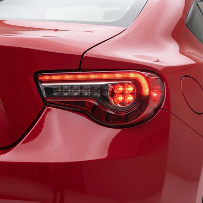 Subaru BRZ / ZC6 1st Gen. (2012 - 2021) Sequential Clear Red Full LED Tail Lights LH + RH