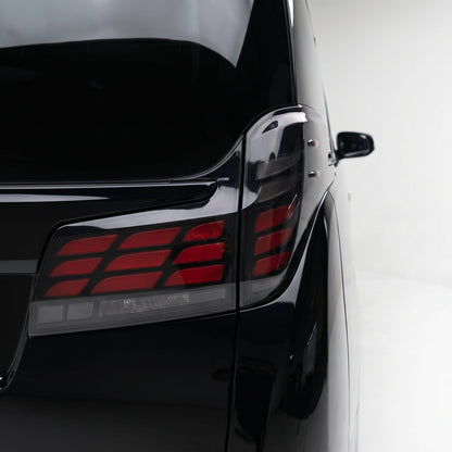 Toyota Alphard AH30 (2019 - 2023) Smoked Sequential LED Tail Lights with Trunk Lights LH + RH