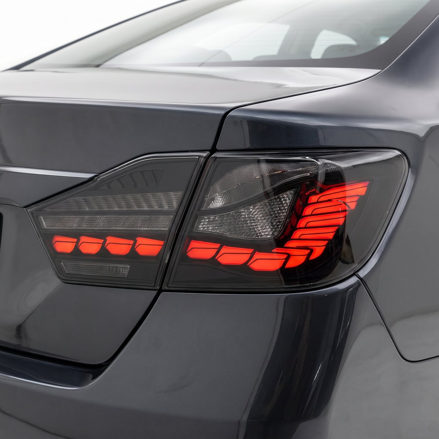 Toyota Aurion XV50 / GSV50R (2012 - 2017) Smoked Black Sequential 3D OLED Stripe Bar Tail Lights LH + RH