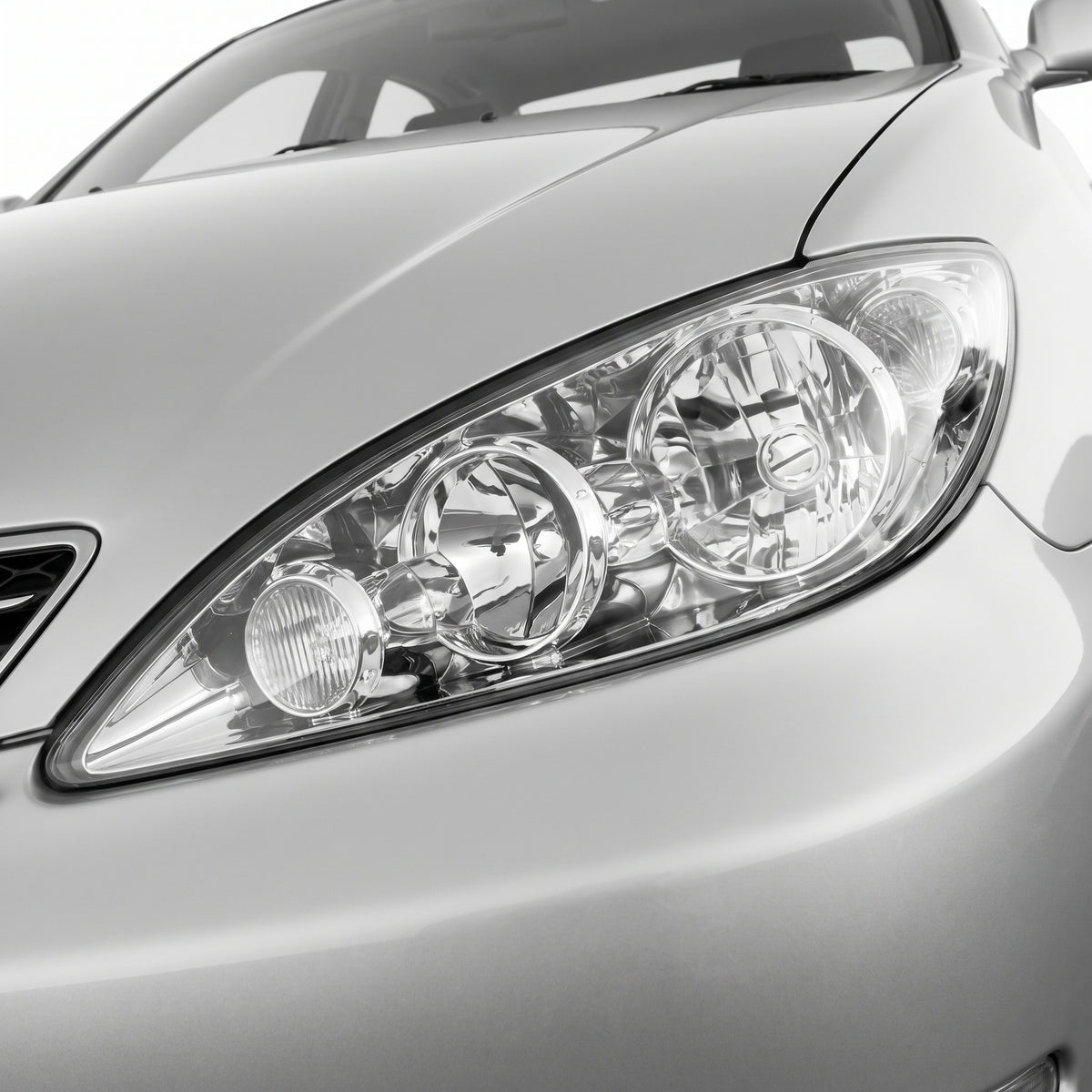 Toyota Camry CV36 Series 2 (2004 - 2006) OEM Style Headlights LH + RH installed close-up