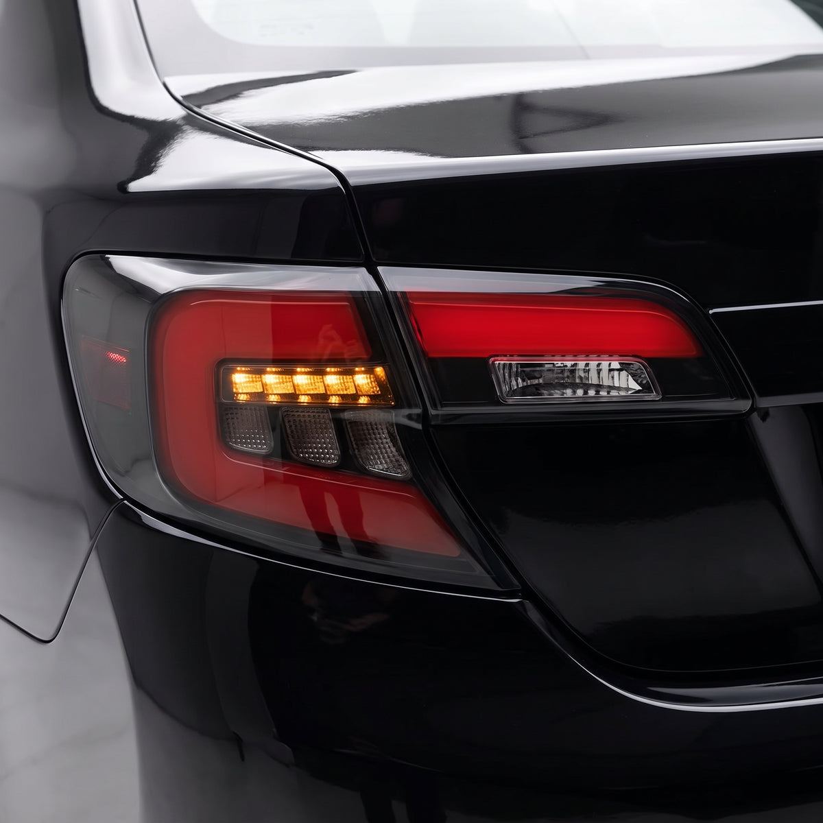 Toyota Camry XV50 (2012 - 2014) Sequential Smoked Full LED Tail Lights LH + RH installed