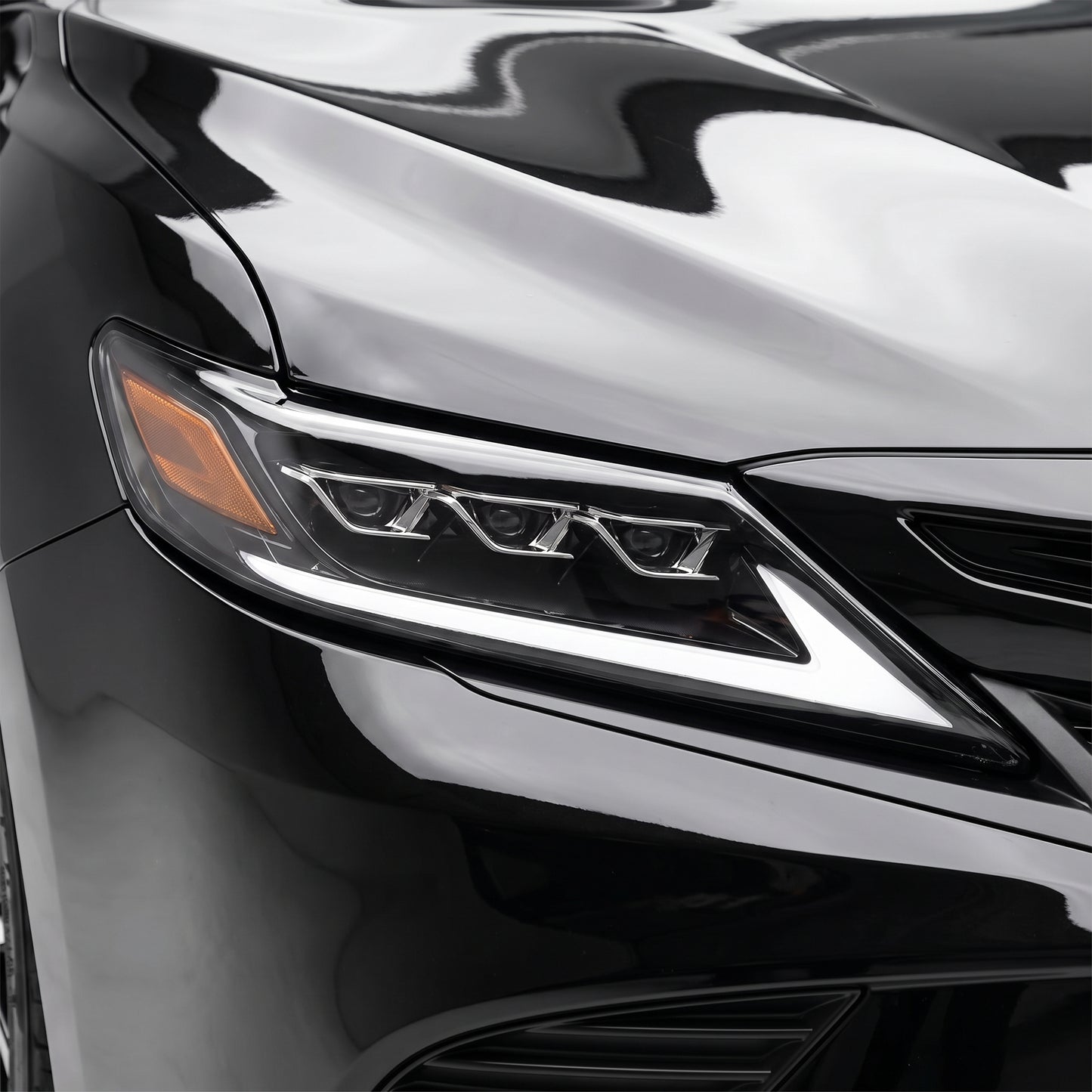 Toyota Camry XV70 Sedan (2018 - 2024) Sequential Black Full LED Headlights LH + RH