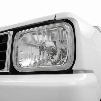 Toyota Corolla E70 (1981 - 1983) Headlights with H4 Globe Glass Lens LH + RH