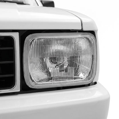 Toyota Corolla E70 (1981 - 1983) Headlights with H4 Globe Glass Lens LH + RH