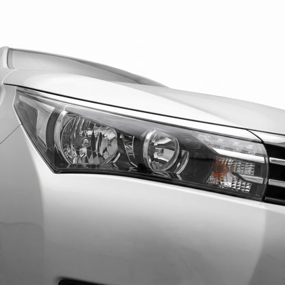 Toyota Corolla ZRE172 (2013 - 2016) OEM Style Non-LED Headlights LH + RH installed close-up