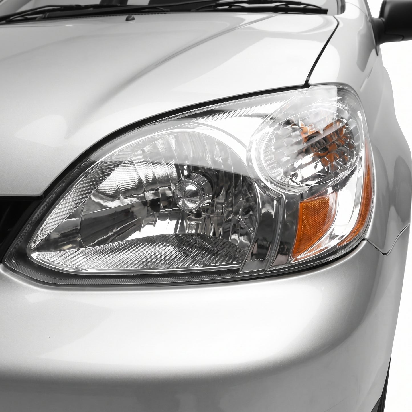 Toyota Echo JTDBT (2002 - 2005) Chrome Halogen OEM Style Headlights LH + RH
