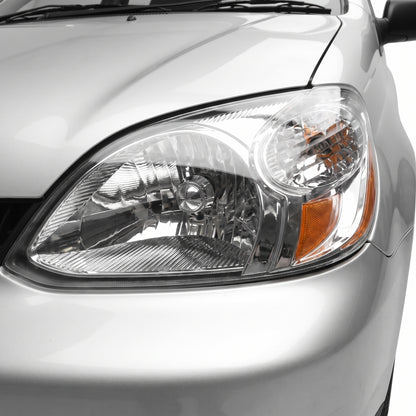 Toyota Echo JTDBT (2002 - 2005) Chrome Halogen OEM Style Headlights LH + RH