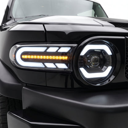 Toyota FJ Cruiser GSJ10R (2007 - 2017) Headlights LH + RH installed