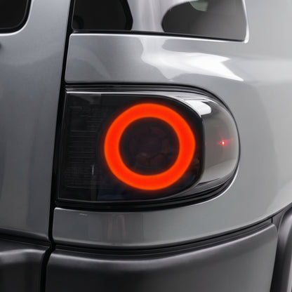 Toyota FJ Cruiser GSJ15R (2011 - 2017) Smoked Sequential 3D Full LED Stripe Bar Tail Lights LH + RH