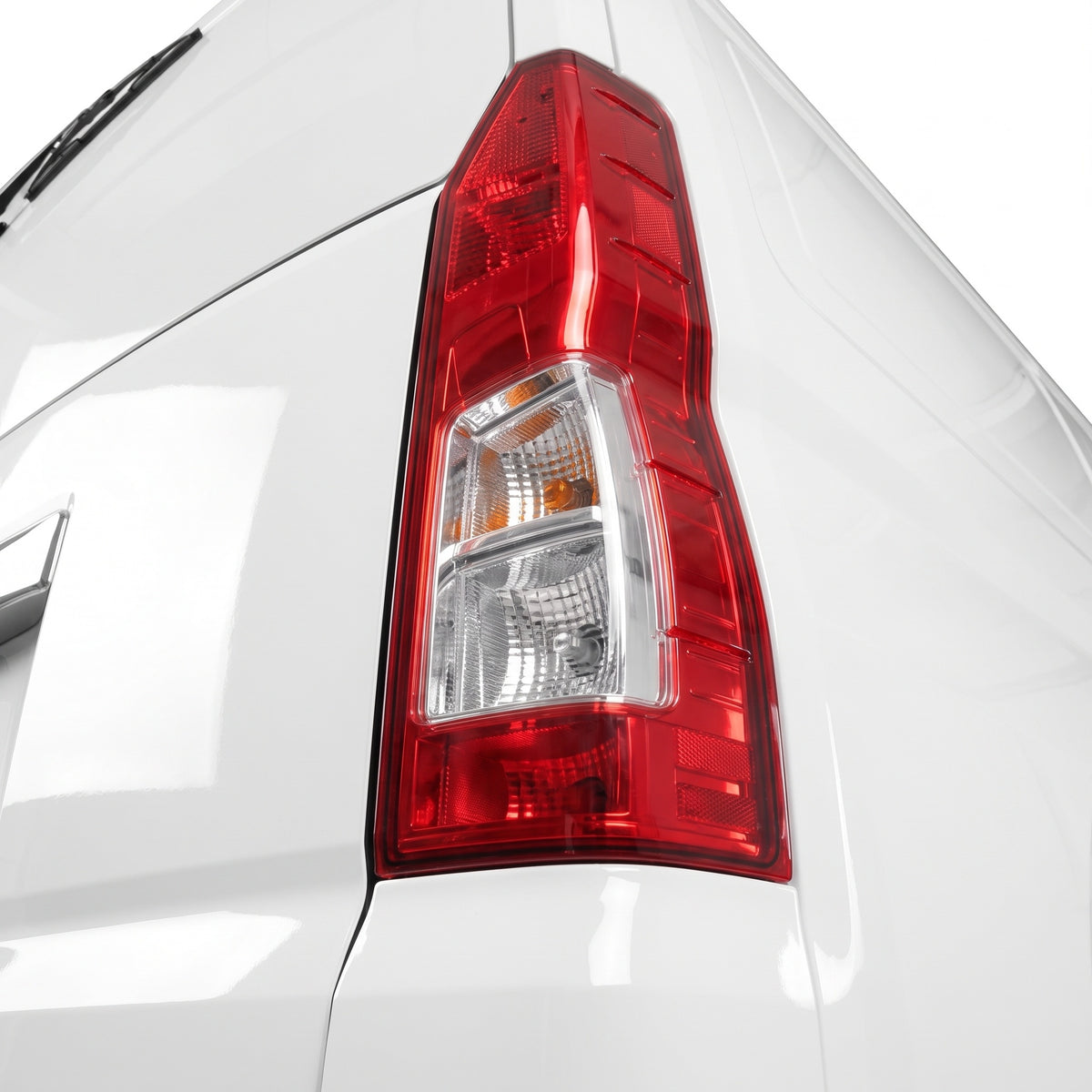 Toyota HiAce High Roof (2019 - 2025) OEM Style Tail Lights LH + RH installed close-up