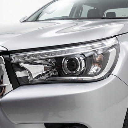 Toyota HiLux N80 (2015 - 2020) LED DRL Projector Headlights with Sequential Indicators LH + RH