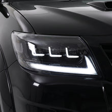Toyota HiLux Vigo (2011 - 2015) Black Full LED Triple Projector Lens Headlights LH + RH