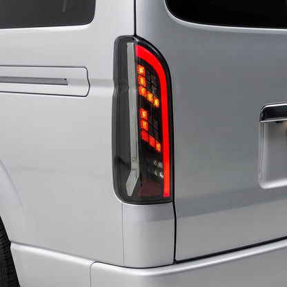 Toyota Hiace H200 (2005 - 2018) Sequential Smoked Tail Lights LH + RH