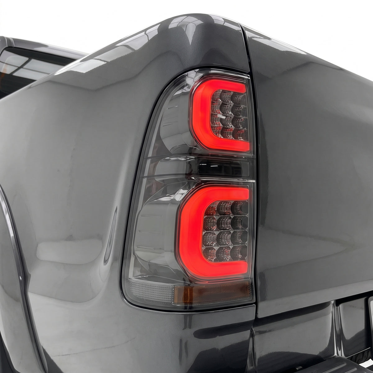 Toyota Hilux N70 (2005 - 2015) Smoked Tail Lights LH + RH installed