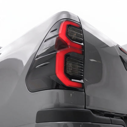 Toyota Hilux N80 (2015 - 2024) LED Tail Lights LH + RH installed close-up
