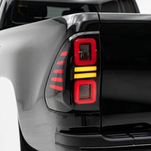 Toyota Hilux N80 (2015 - 2024) Sequential Smoked Block-Style LED Tail Lights LH + RH