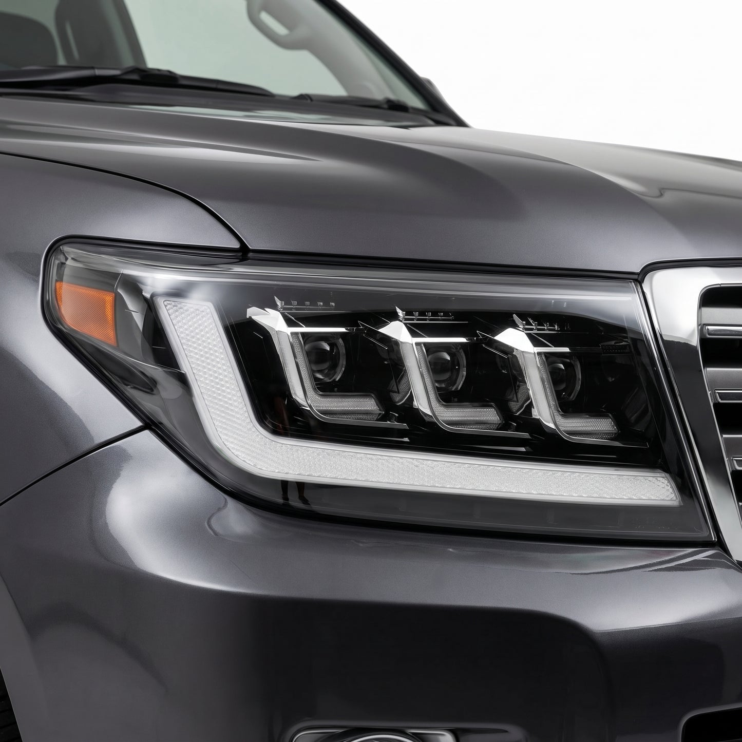 Toyota LandCruiser 200 Series (2007- 2015) FULL LED DRL Projector Headlights LH + RH