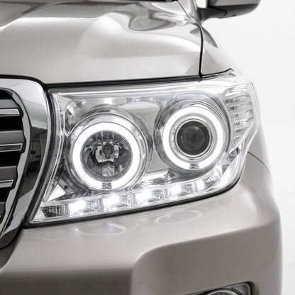 Toyota LandCruiser 200 Series (2007- 2015) Sequential LED DRL Halo Projector Headlights LH + RH
