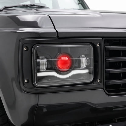 Toyota LandCruiser 60 / 80 Series (1980 - 1998) 4x6" LED Headlights LH + RH installed