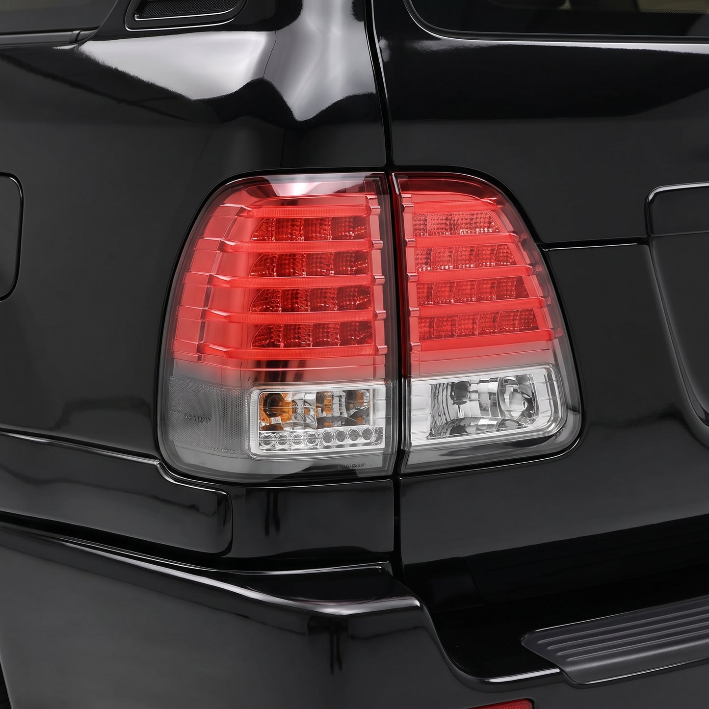 Toyota LandCruiser FJ100 (1998 - 2006) Black Smoked LED Inner and Outer Tail Lights LH + RH