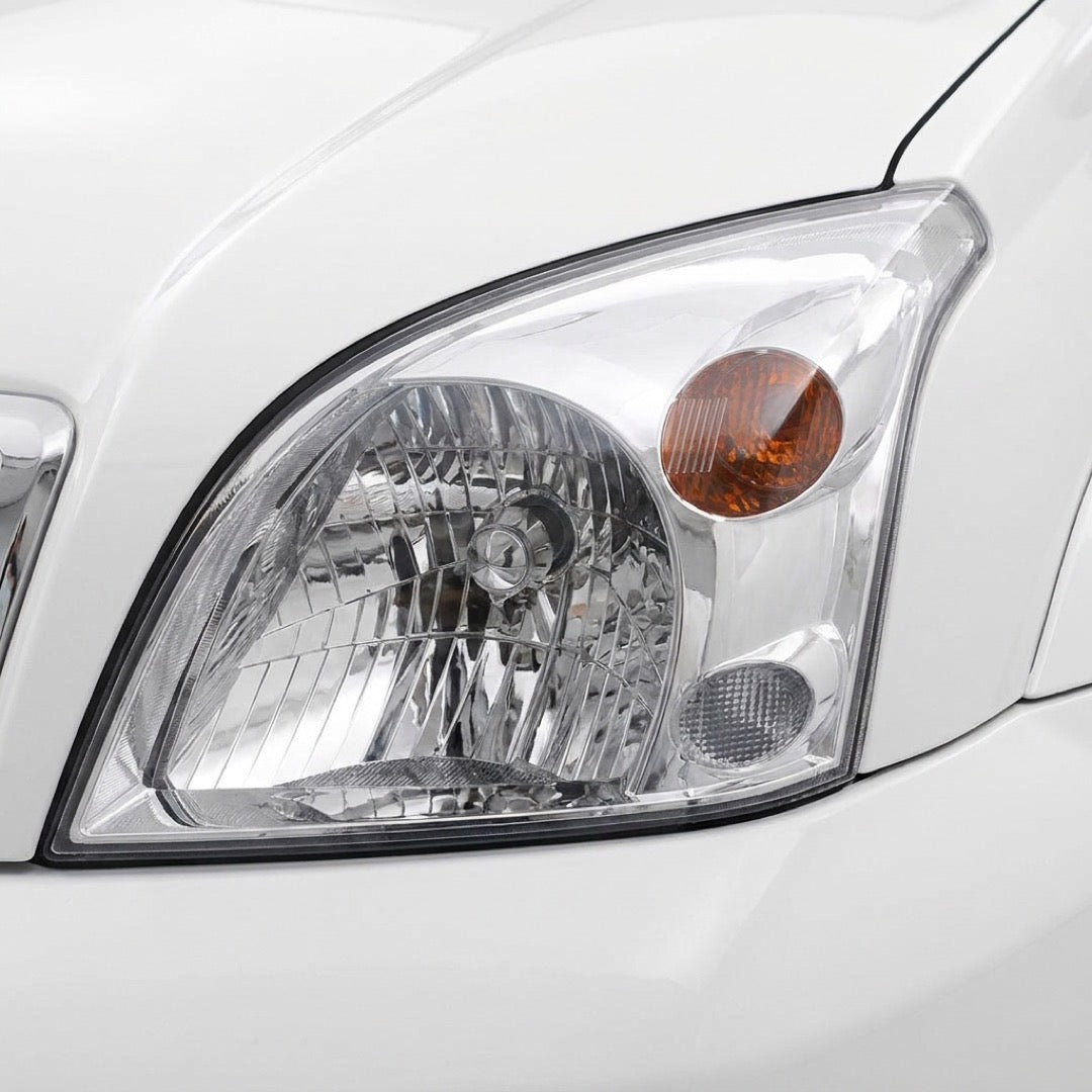 Toyota LandCruiser Prado 120 Series (2002 - 2009) Chrome OEM Style Headlights LH + RH