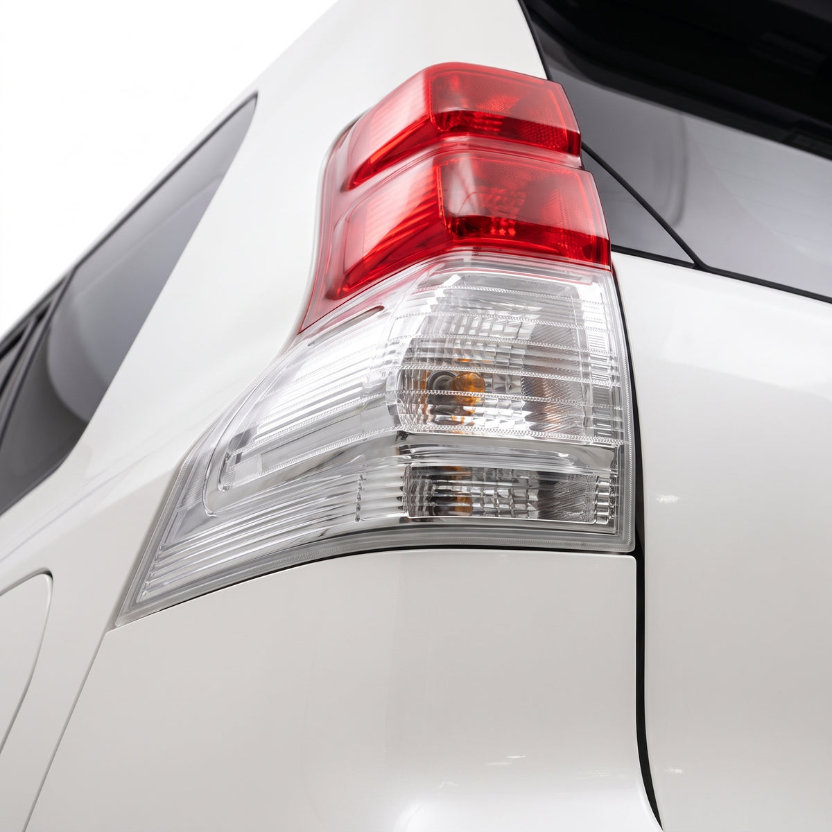 Toyota LandCruiser Prado 150 Series (2009 - 2013) OEM Style Tail Lights LH + RH installed close-up