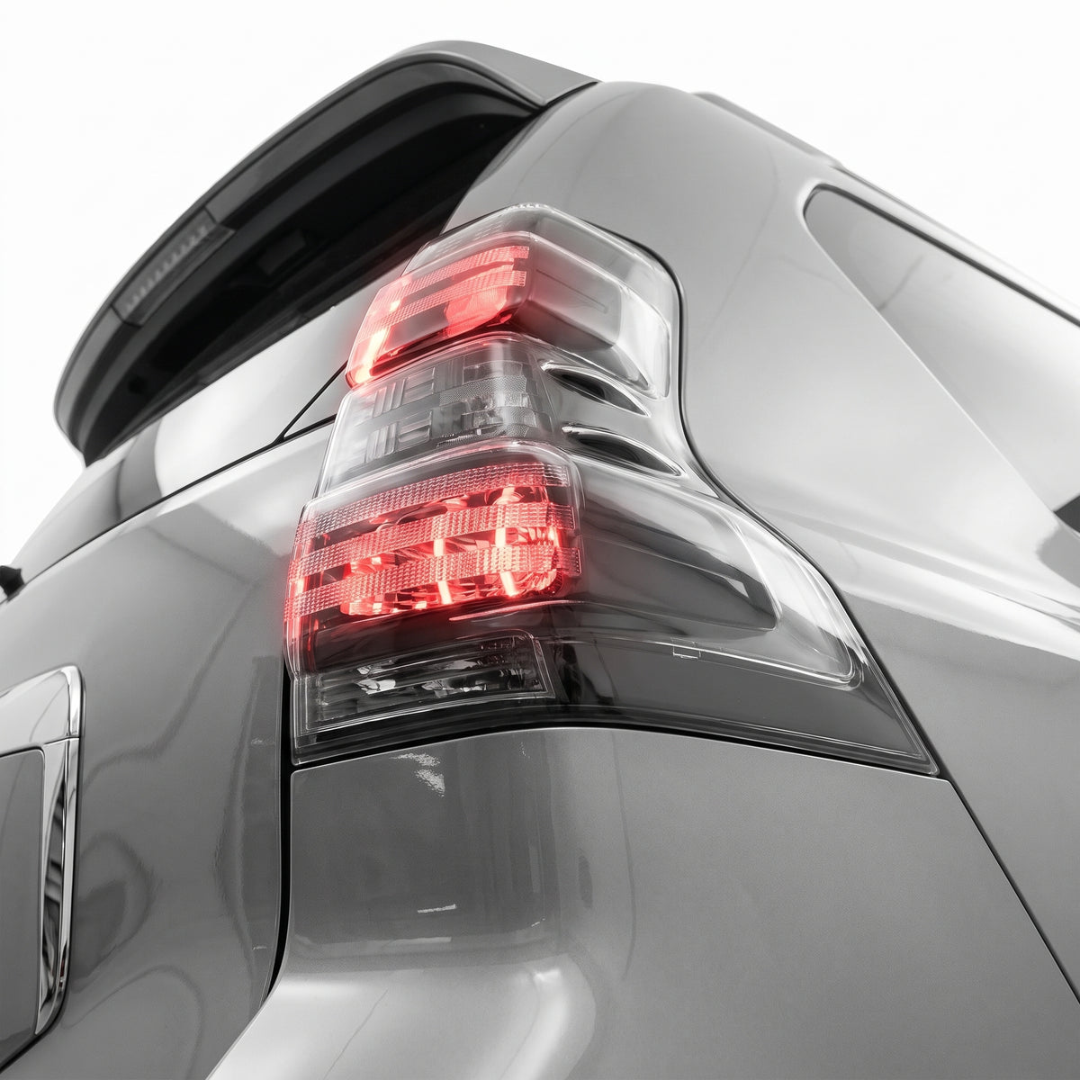Toyota LandCruiser Prado 150 Series (2009 - 2019) LED Tail Lights LH + RH installed close-up