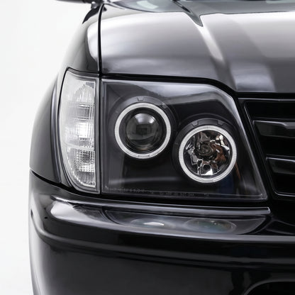 Toyota LandCruiser Prado 90 Series (1997 - 2002) Angel-Eyes DRL Projector Headlights LH + RH