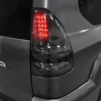 Toyota LandCruiser Prado FJ120 / LC120 Series (2003 - 2009) Smoked Black LED Tail Lights LH + RH
