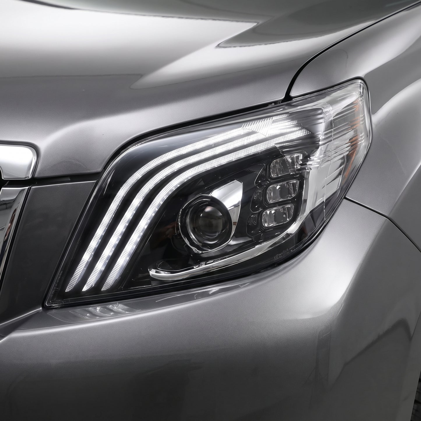 Toyota LandCruiser Prado FJ150 / LC150 Series (2009 - 2013) Sequential Full LED Projector Headlights LH + RH