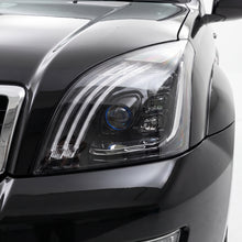 Toyota LandCruiser Prado LC120 / FJ120 Series (2003 - 2009) Black Full LED Headlights LH + RH