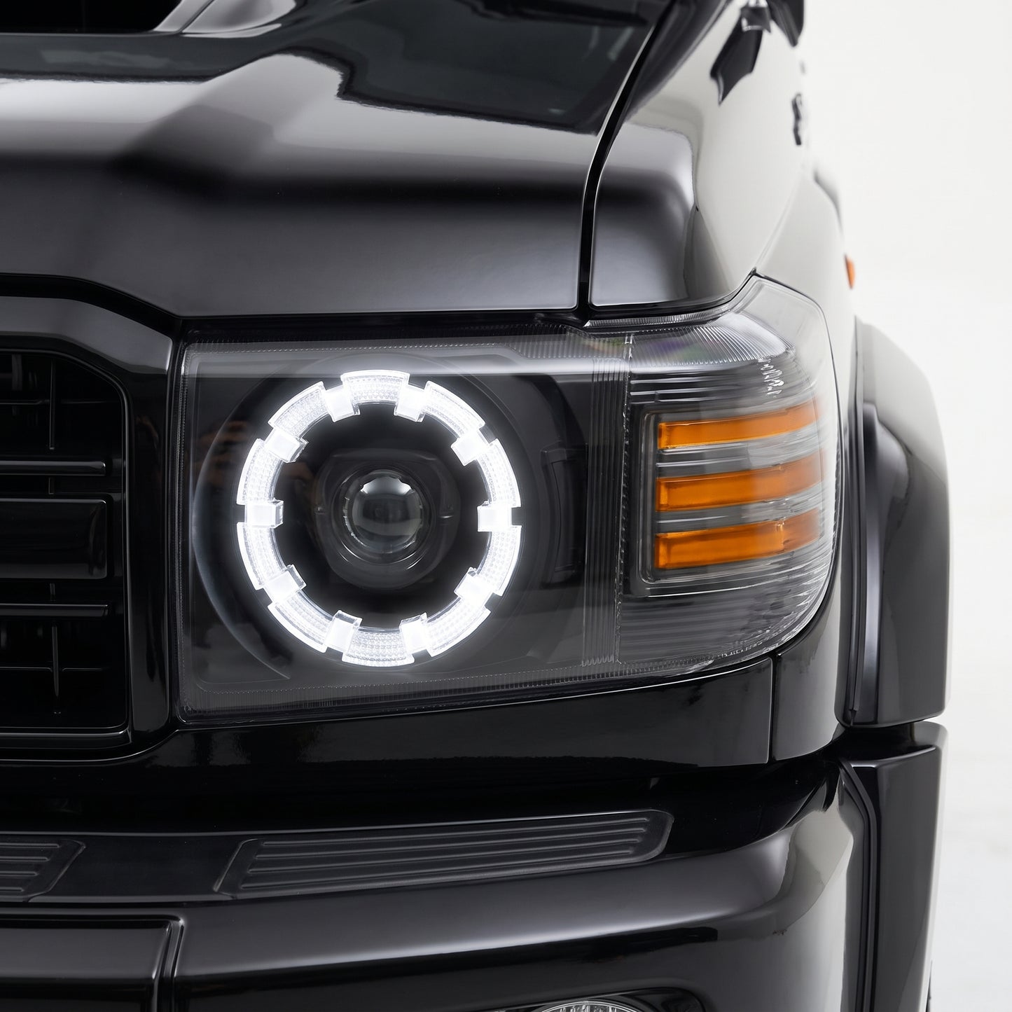 Toyota LandCruiser VDJ70 / 76 / 78 / 79 Series (2007 - 2025) Smoked LED Headlights LH + RH