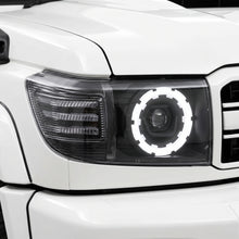 Toyota LandCruiser VDJ 70 / 76 / 78 / 79 Series (2007 - 2023) LED Halo Ring Headlights LH + RH