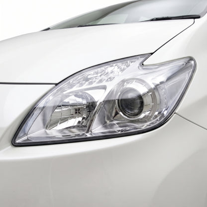 Toyota Prius ZVW30 (2011 - 2015) OEM Style Headlights LH + RH installed close-up