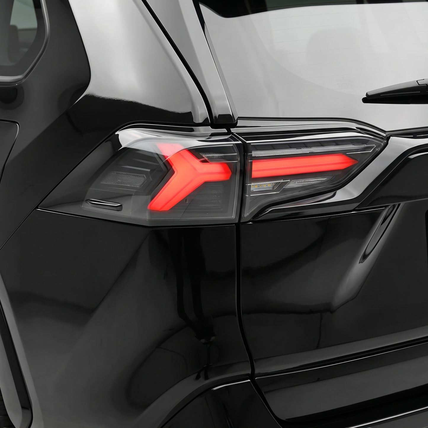 Toyota RAV4 XA50 (2019 - 2025) JDM Black Sequential Full LED Tail Lights LH + RH