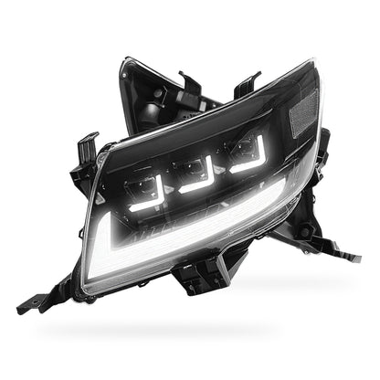 Toyota HiLux N70 Facelift (2011 - 2015) Triple Lens LED DRL Headlights LH + RH