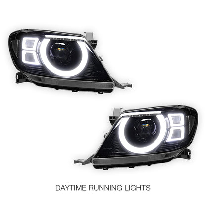 Toyota Hiux N70 (2005 - 2015) Full LED DRL Headlights LH + RH