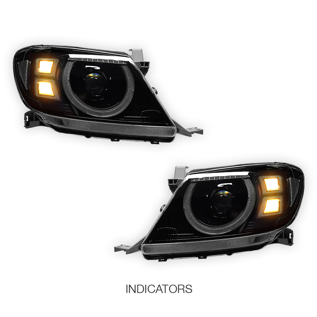 Toyota Hiux N70 (2005 - 2015) Full LED DRL Headlights LH + RH