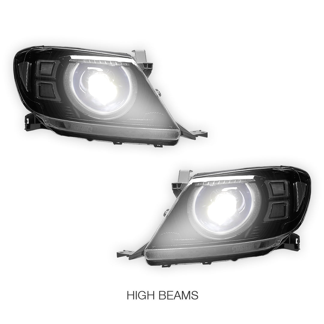 Toyota Hiux N70 (2005 - 2015) Full LED DRL Headlights LH + RH