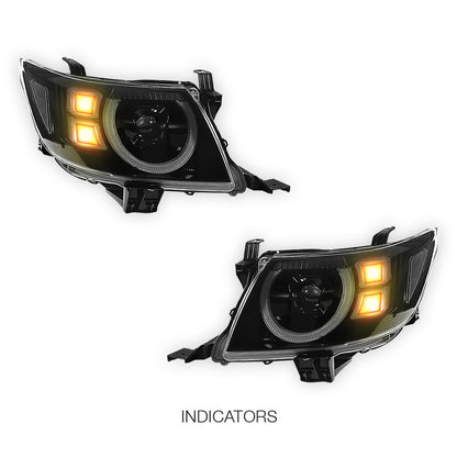 Toyota Hiux N70 (2005 - 2015) Full LED DRL Headlights LH + RH
