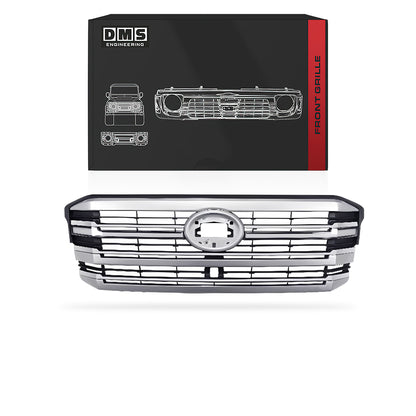 Toyota LandCruiser 300 Series (2021 - 2026) Black / Metalic Silver/Chrome OEM Style Grille