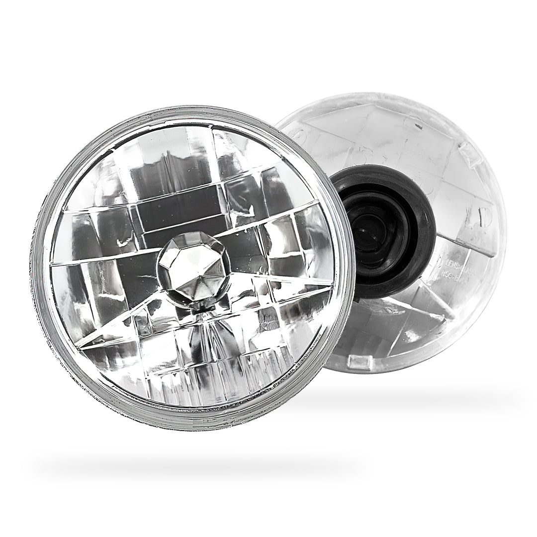 Toyota LandCruiser 70 / 73 / 75 / 78 / 79 Series (1985 - 2007) H4 7-inch Round OEM Style Headlights LH + RH