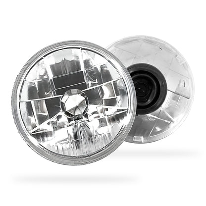 Toyota LandCruiser 70 / 73 / 75 / 78 / 79 Series (1985 - 2007) H4 7-inch Round OEM Style Headlights LH + RH