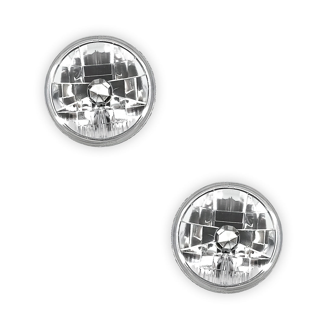 Toyota LandCruiser 70 / 73 / 75 / 78 / 79 Series (1985 - 2007) H4 7-inch Round OEM Style Headlights LH + RH