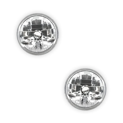 Toyota LandCruiser 70 / 73 / 75 / 78 / 79 Series (1985 - 2007) H4 7-inch Round OEM Style Headlights LH + RH