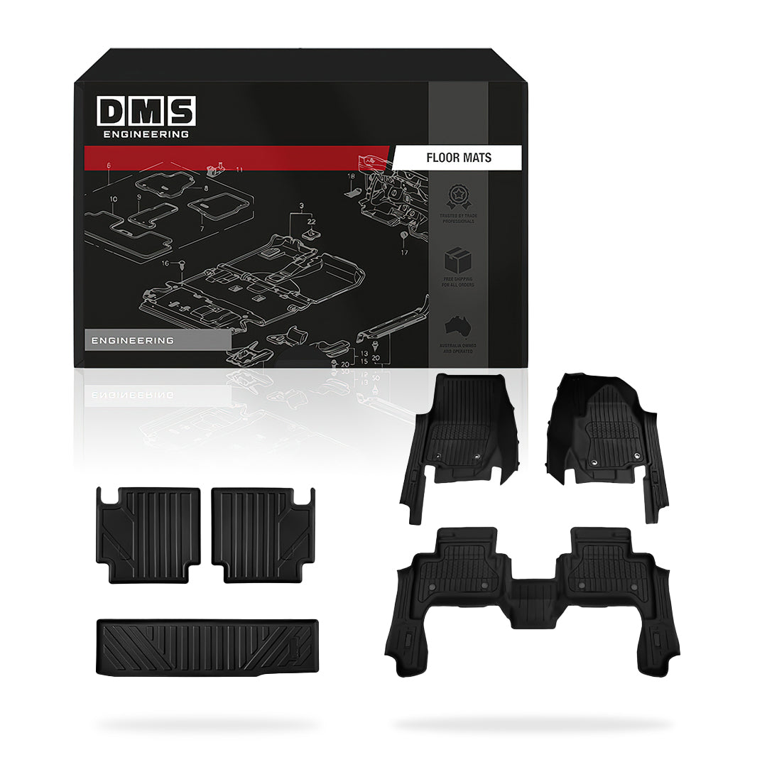 Toyota LandCruiser Prado 250 Series LC250 7 - Seater (2024 - 2026) Injection Floor Mats